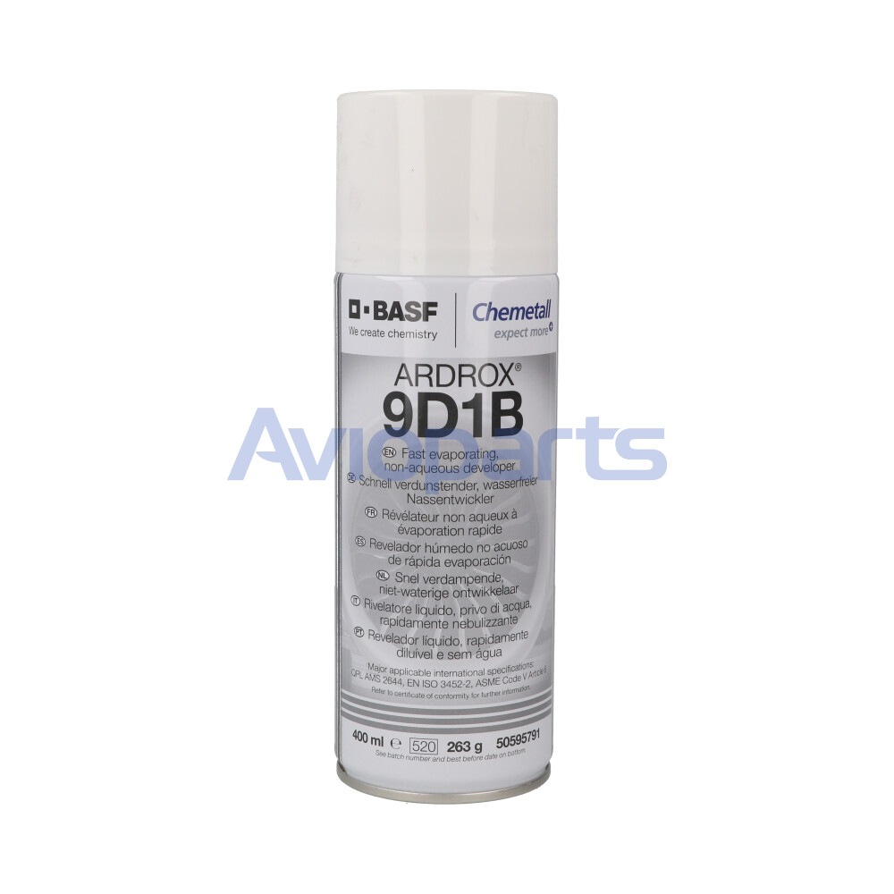 ARDROX 9D1B DEVELOPER POWDER , SOLVENT SUSPENDED, AEROSOL 400 ML //AMS 2644